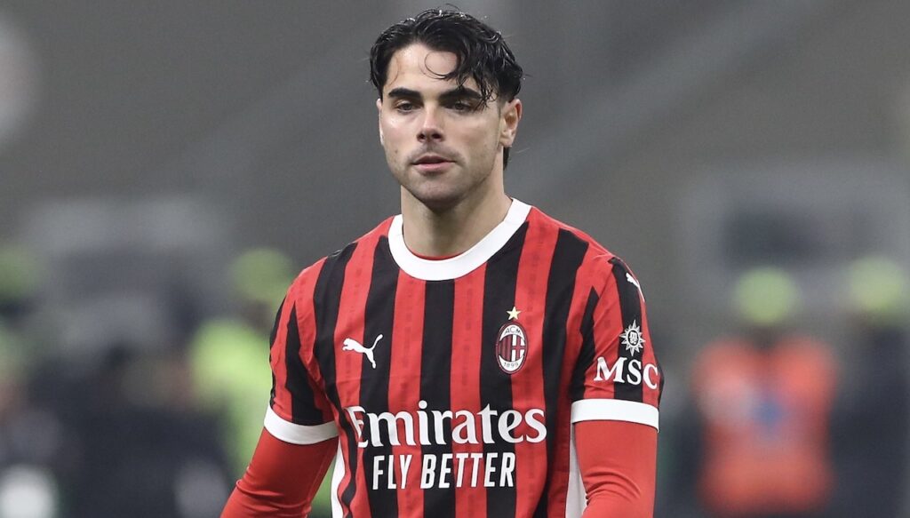 Riccardo Sottil AC Milan Milan-Roma 3-1 Coppa Italia 2024-2025