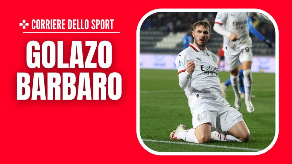esultanza gol Santiago Giménez AC Milan Empoli-Milan 0-2 Serie A 2024-2025