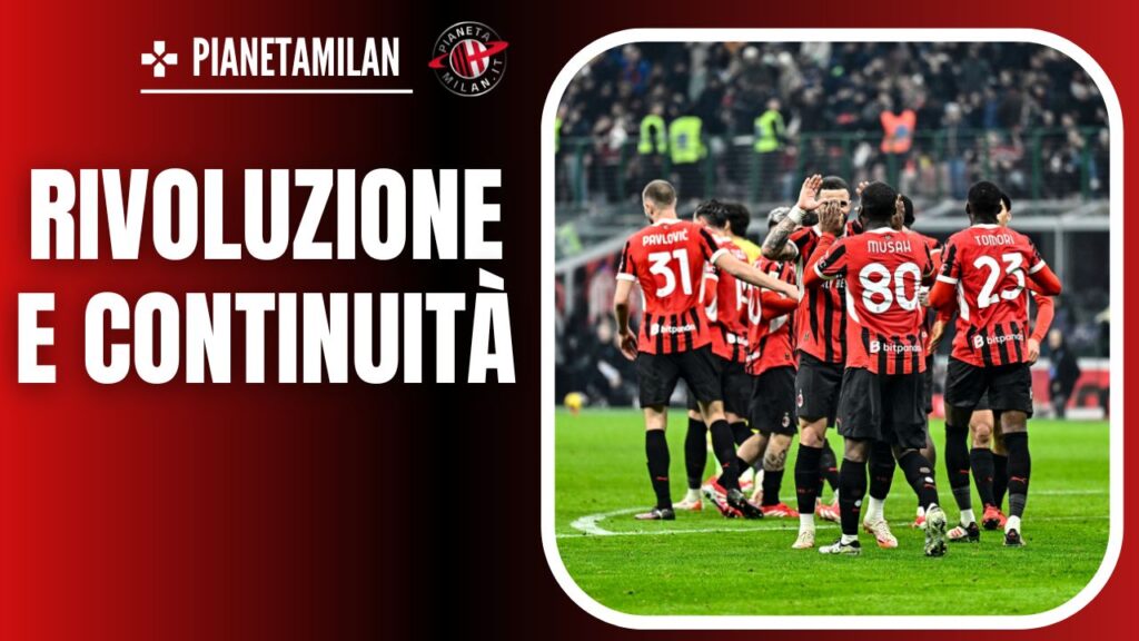 Squadra rossonera a San Siro 07/02/2025 PianetaMilan.it