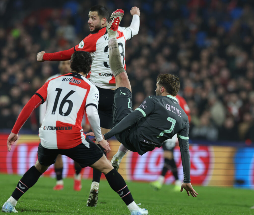 Feyenoord v AC Milan - UEFA Champions League 2024/25 League Knockout Play-off First Leg