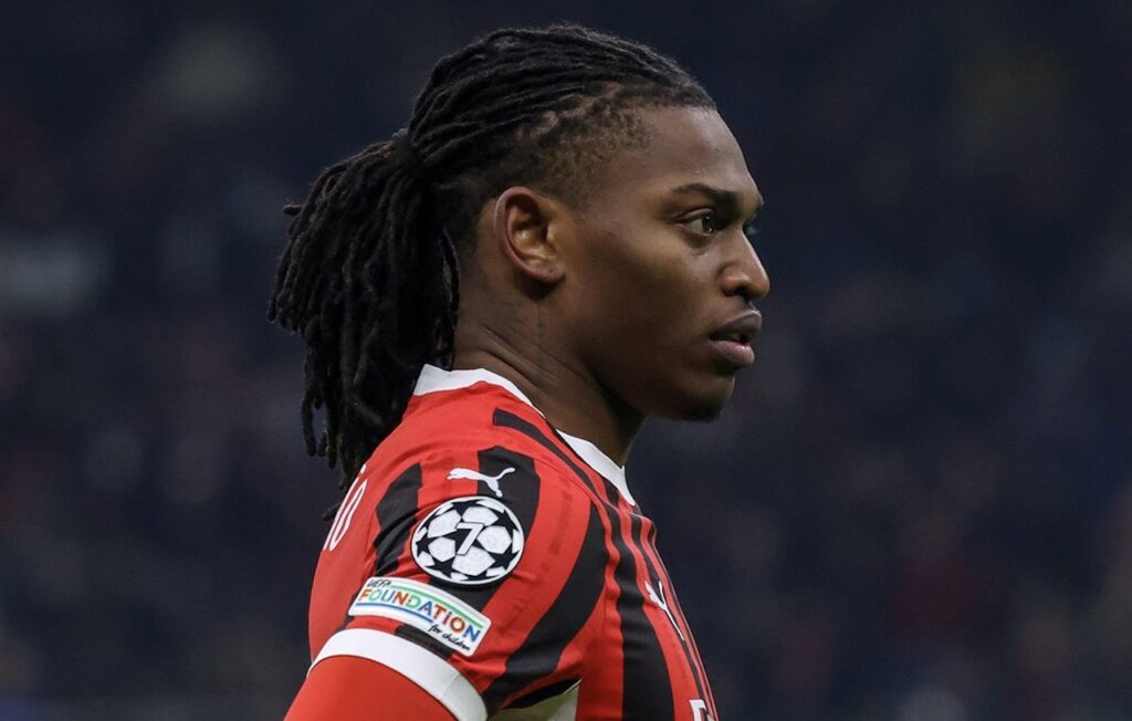 Rafael Leao AC Milan Milan-Feyenoord 1-1 Champions League 2024-2025