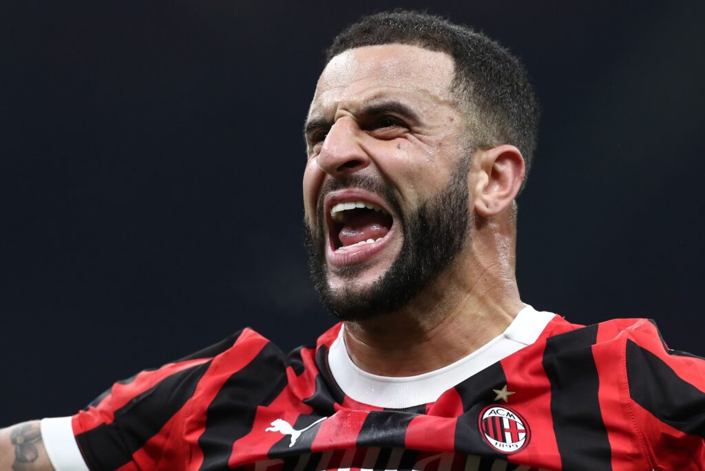 Kyle Walker AC Milan derby Milan-Inter 1-1 Serie A 2024-2025