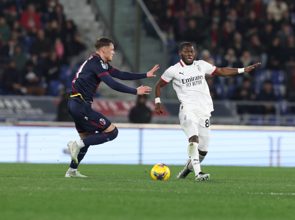 Yunus Musah AC Milan Bologna-Milan 2-1 Serie A 2024-2025