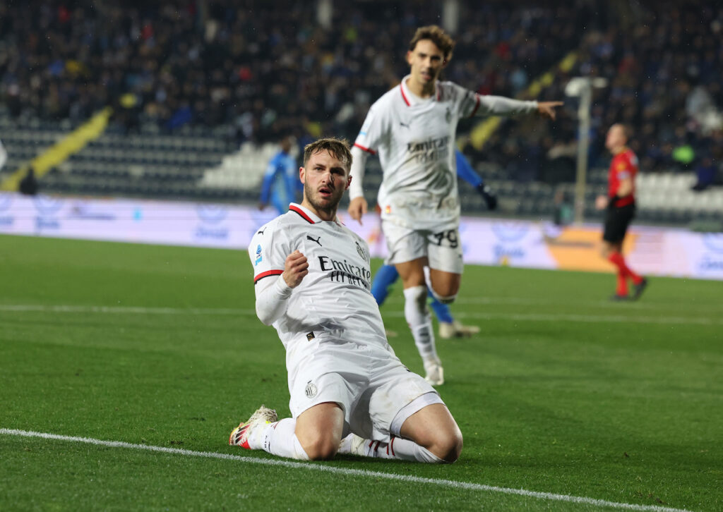 esultanza gol Santiago Giménez AC Milan Empoli-Milan 0-2 Serie A 2024-2025