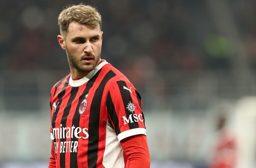 Santiago Giménez AC Milan Milan-Roma 3-1 Coppa Italia 2024-2025