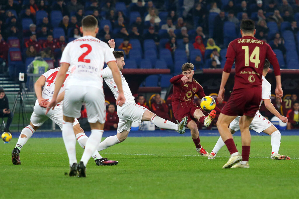 gol Alexis Saelemaekers Roma-Monza 4-0 Serie A 2024-2025
