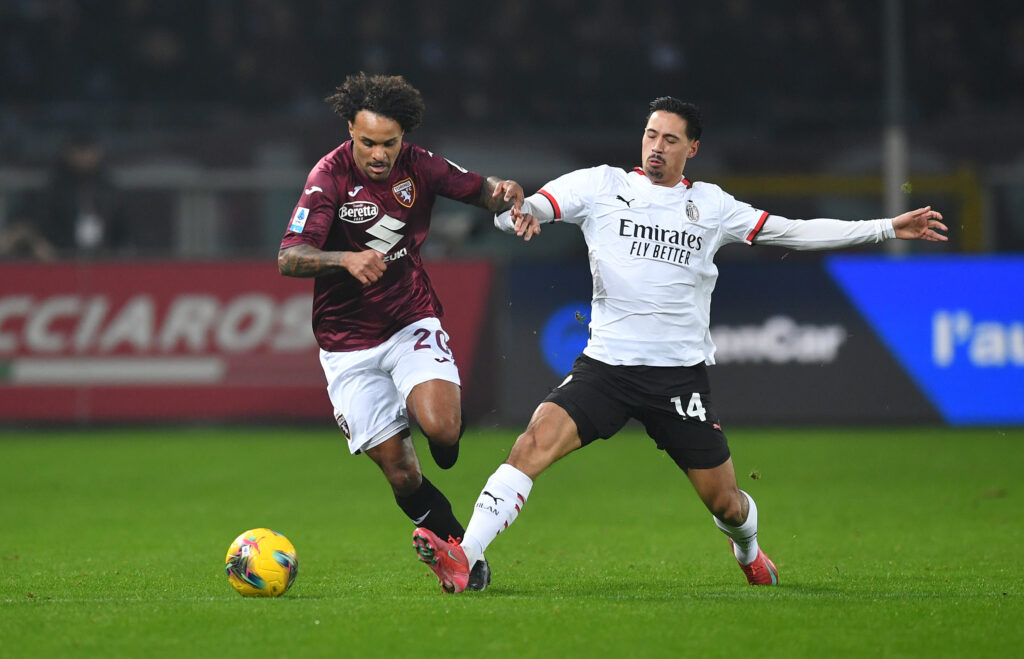 Tijjani Reijnders AC Milan Torino-Milan 2-1 Serie A 2024-2025