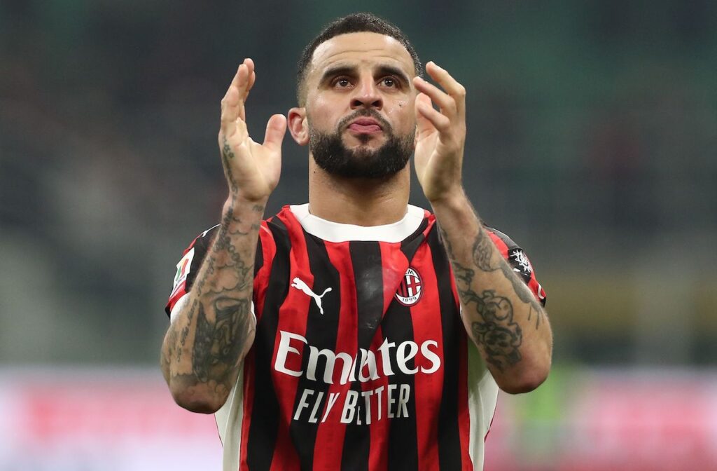 Kyle Walker AC Milan Milan-Roma 3-1 Coppa Italia 2024-2025