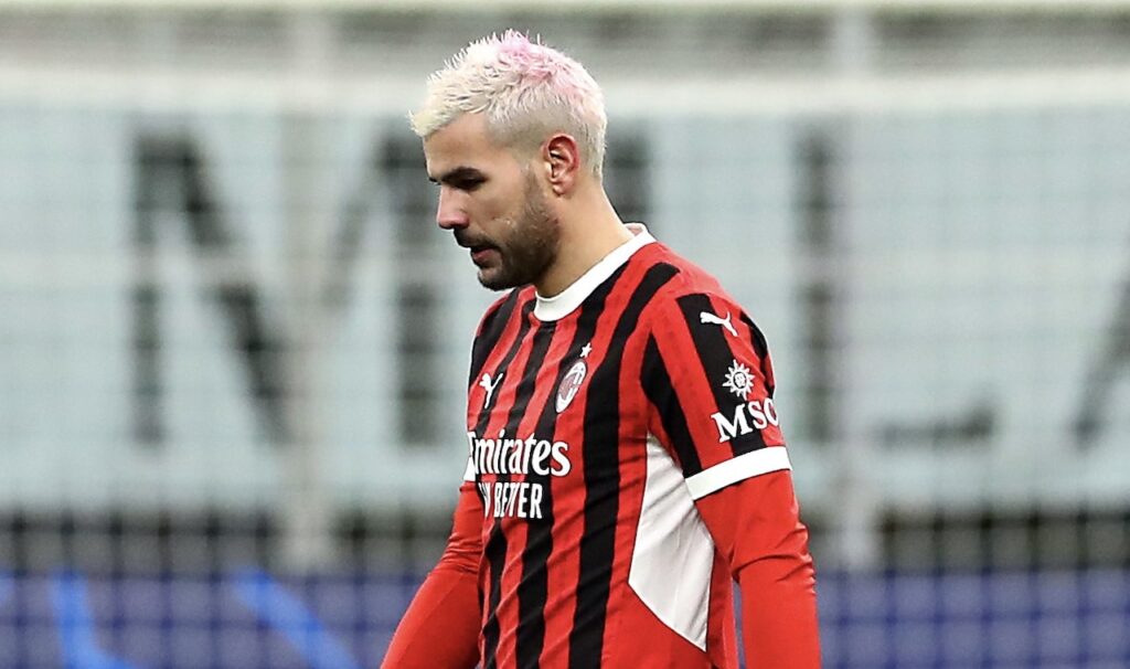Theo Hernández AC Milan Milan-Feyenoord 1-1 Champions League 2024-2025