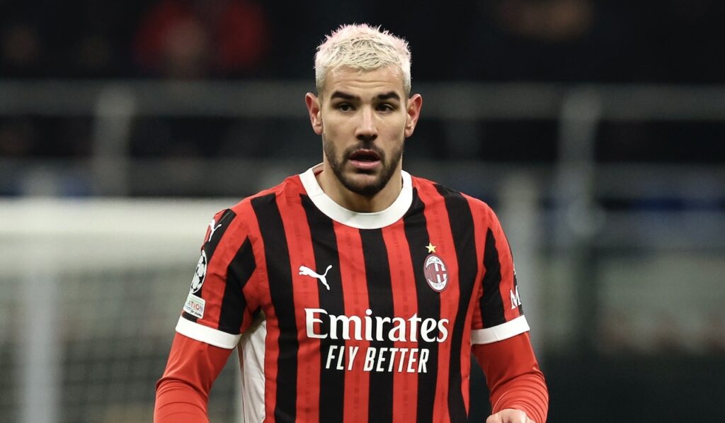 Theo Hernández AC Milan Milan-Feyenoord 1-1 Champions League 2024-2025