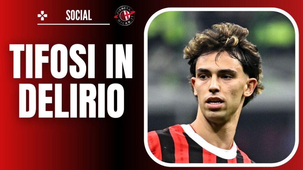 esultanza gol Joao Felix AC Milan Milan-Roma 3-1 Coppa Italia 2024-2025