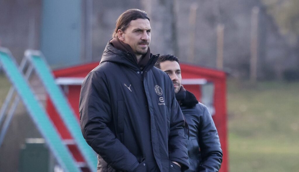 Ibrahimovic Moncada AC Milan allenamento Milanello