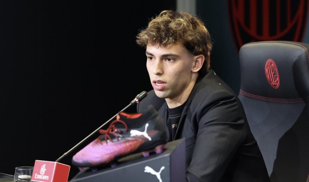 Joao Felix AC Milan Calciomercato Milan conferenza stampa presentazione