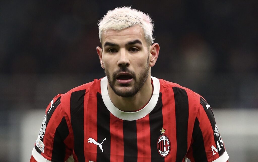 Theo Hernández AC Milan Milan-Feyenoord 1-1 Champions League 2024-2025