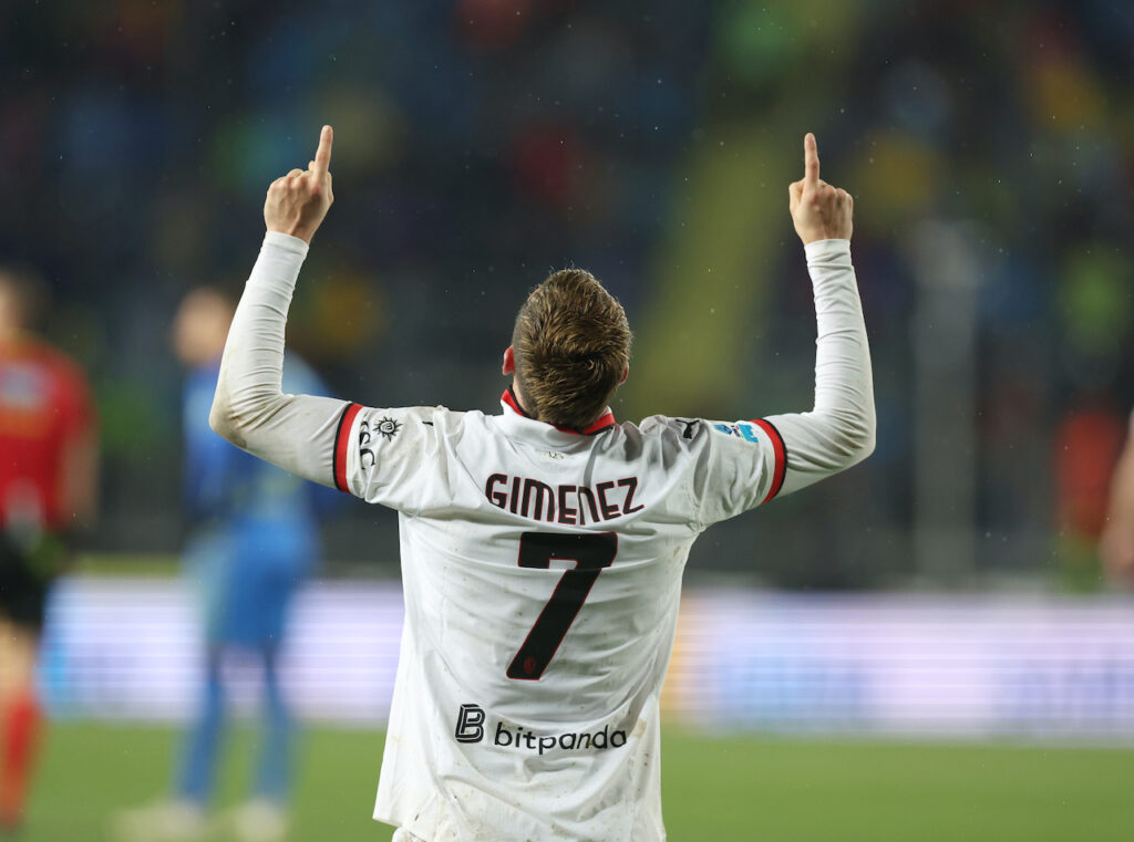 esultanza gol Santiago Giménez AC Milan Empoli-Milan 0-2 Serie A 2024-2025