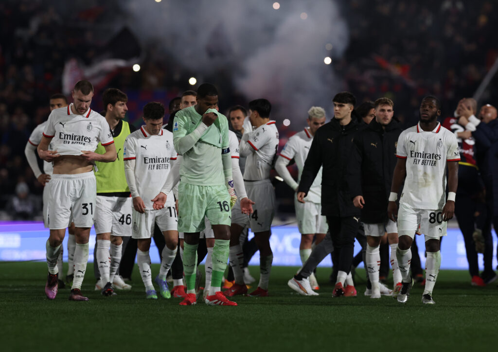 Giocatori AC Milan Bologna-Milan 2-1 Serie A 2024-2025