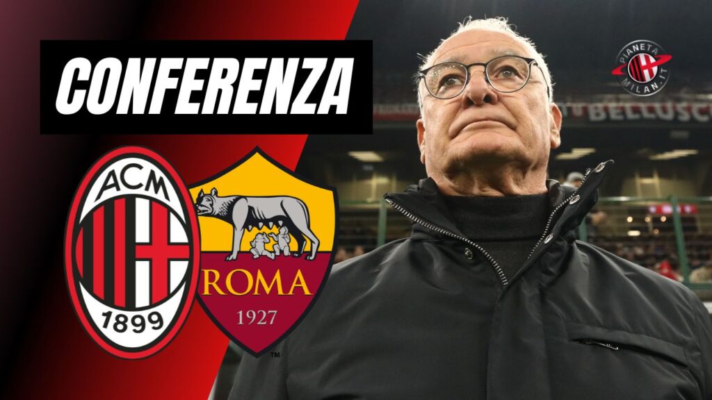 Conferenza Stampa Claudio Ranieri AS Roma Milan-Roma Coppa Italia 2024-2025