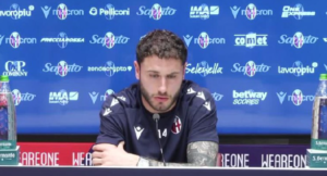 Calabria frecciata al Milan: "Al Bologna ambiente sano e positivo" | VIDEO (screen Gazzetta.it)