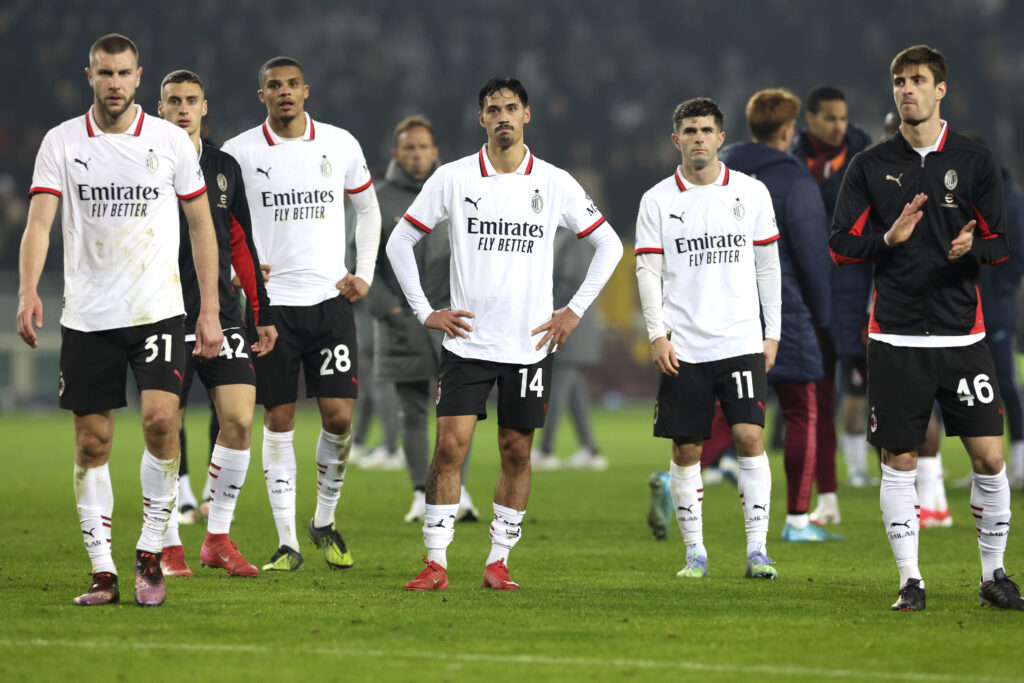 Giocatori AC Milan Torino-Milan 2-1 Serie A 2024-2025
