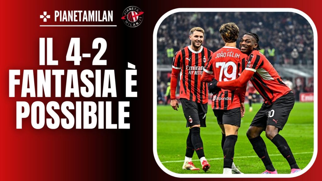 Joao Felix, Santiago Gimenez e Rafael Leao, giocatori del Milan 07/02/2025 PianetaMilan.it