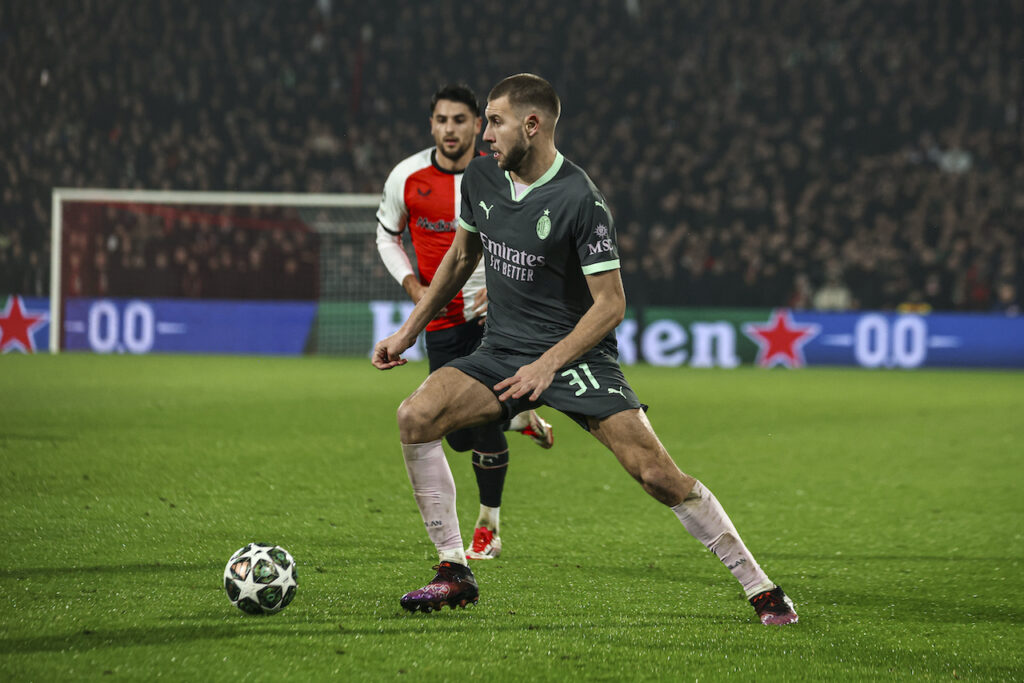 Strahinja Pavlovic AC Milan Feyenoord-Milan 1-0 Champions League 2024-2025