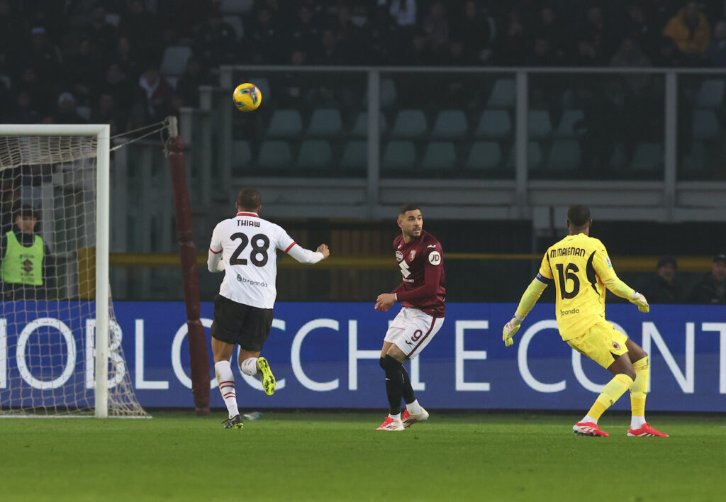 autogol Malick Thiaw AC Milan Torino-Milan 2-1 Serie A 2024-2025