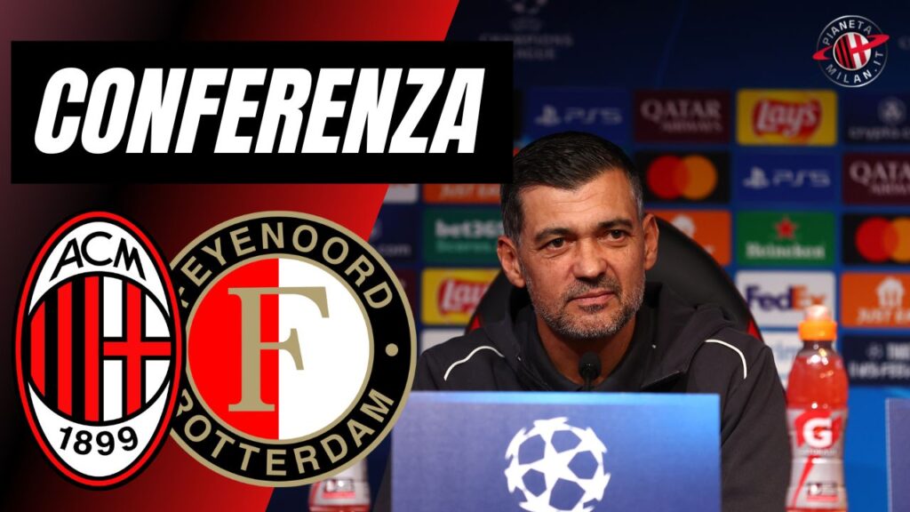 Milan-Feyenoord conferenza Conceicao Champions League
