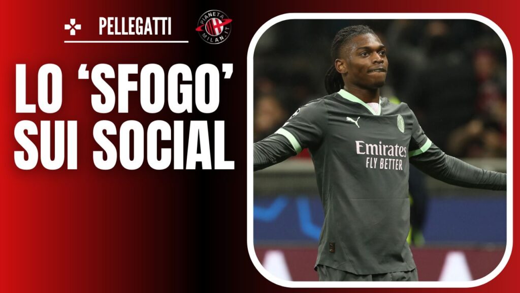 esultanza gol Rafael Leao AC Milan Milan-Girona 1-0 Champions League 2024-2025