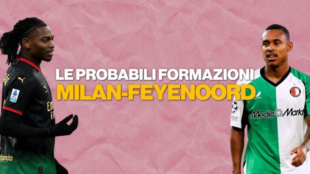 Probabili formazioni Milan-Feyenoord Champions League 2024-2025