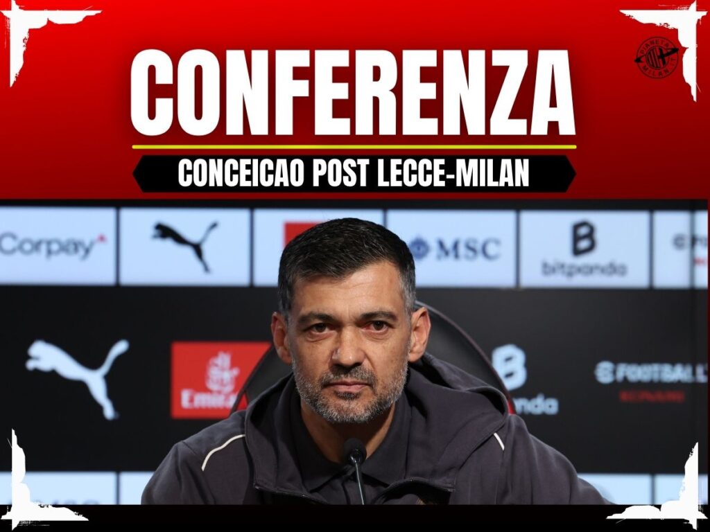 Conferenza Stampa Sergio Conceicao AC Milan Lecce-Milan Serie A 2024-2025