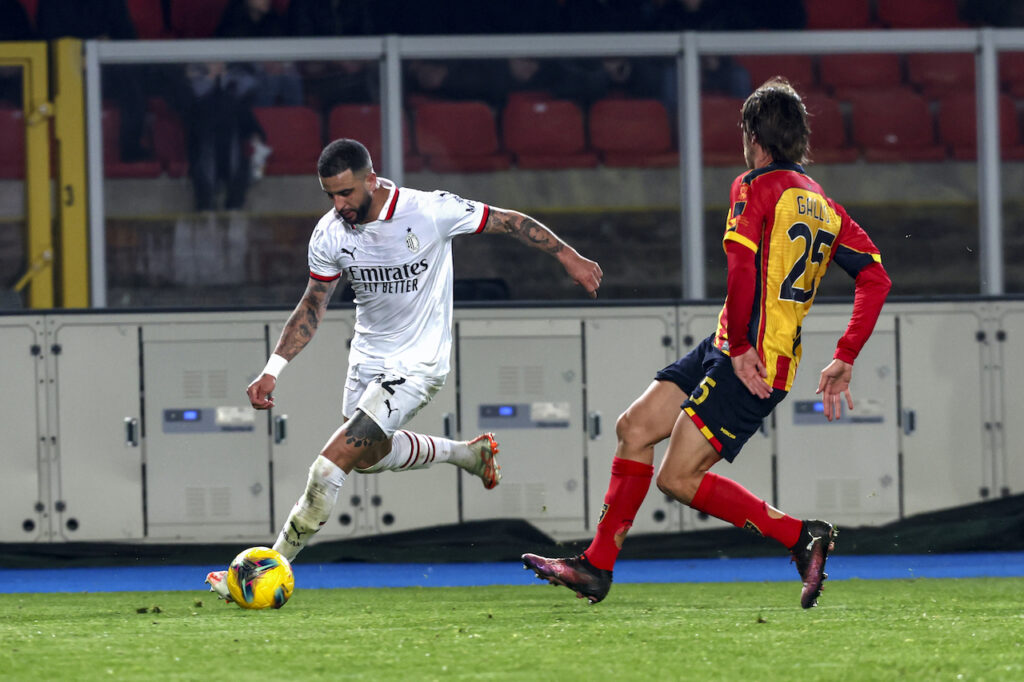 Kyle Walker AC Milan Lecce-Milan 2-3 Serie A 2024-2025