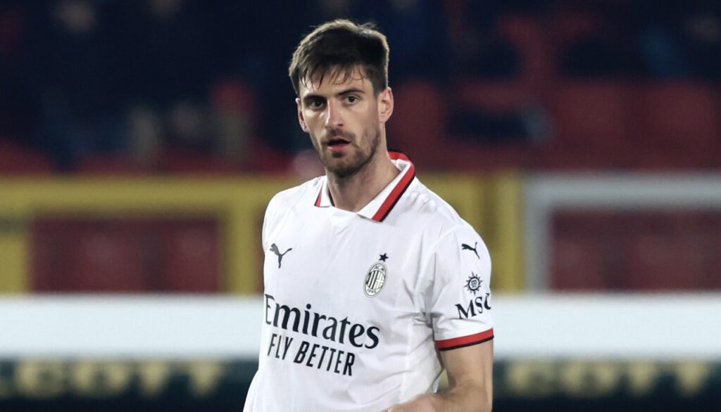 Matteo Gabbia AC Milan Lecce-Milan 2-3 Serie A 2024-2025