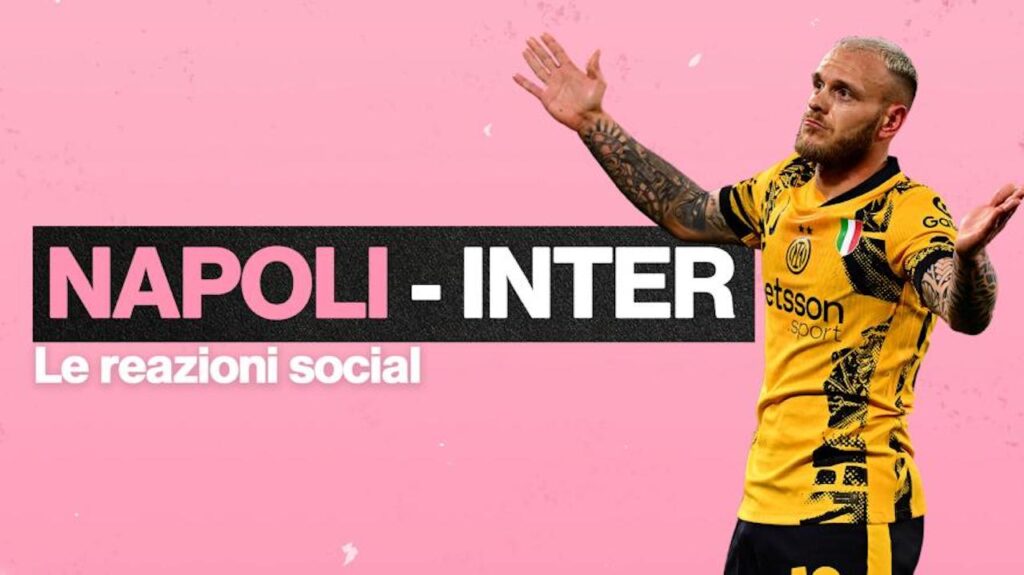 Napoli Inter reazioni social tifosi