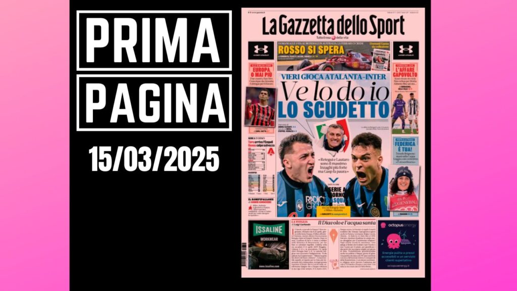 Prima pagina Gazzetta dello Sport: Milan-Como, Conceicao da rimonta