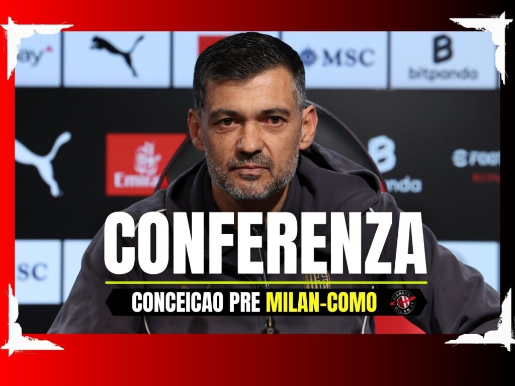 Conferenza Stampa LIVE Sergio Conceicao AC Milan Milan-Como Serie A 2024-2025
