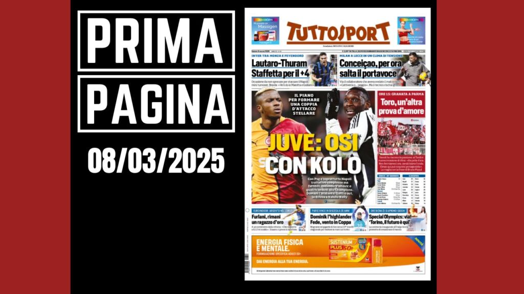 Prima pagina Tuttosport: Conceicao, per ora salta il portavoce