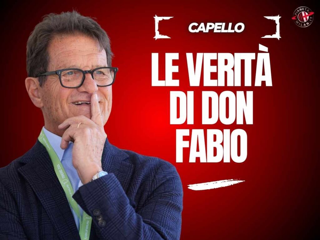 Ex Milan, Capello: "Maldini non lo volevo. Ronaldo sregolato. Baggio e Savicevic ..."