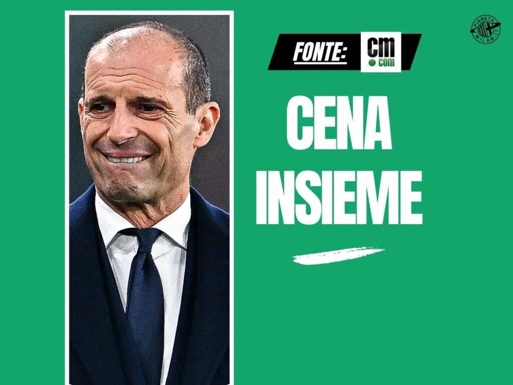 Panchina Milan, cena tra Paratici ed Allegri: sullo sfondo i rossoneri?