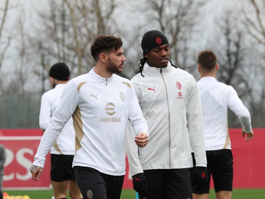 Theo Hernandez Leao allenamento Serie A 2024-2025