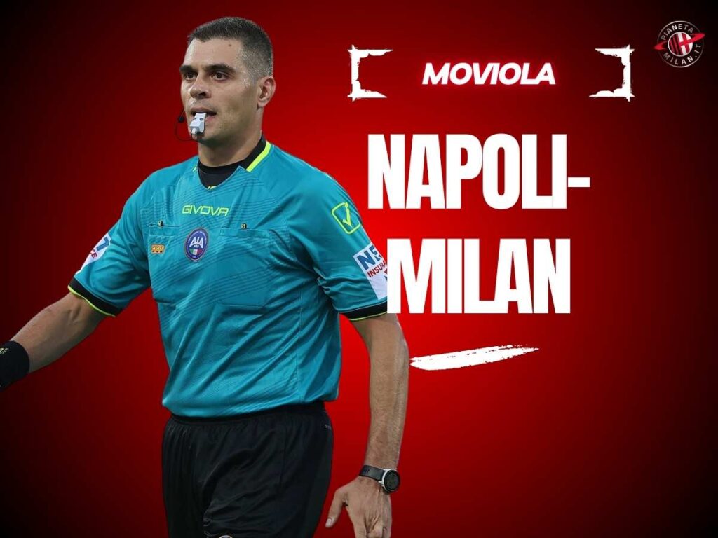 Moviola LIVE Napoli-Milan Serie A 2024-2025 arbitro Sozza