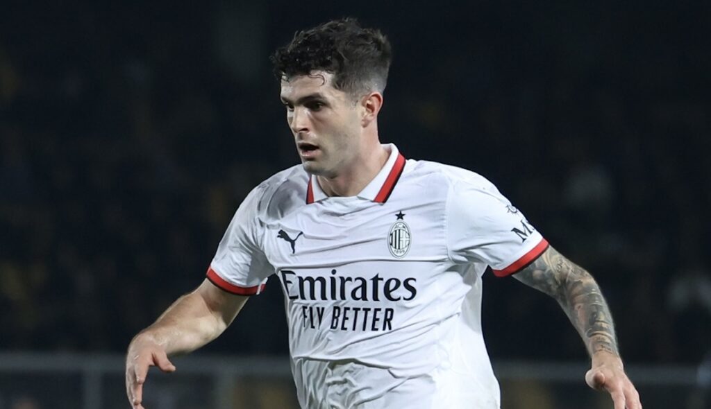 Christian Pulisic AC Milan Lecce-Milan 2-3 Serie A 2024-2025