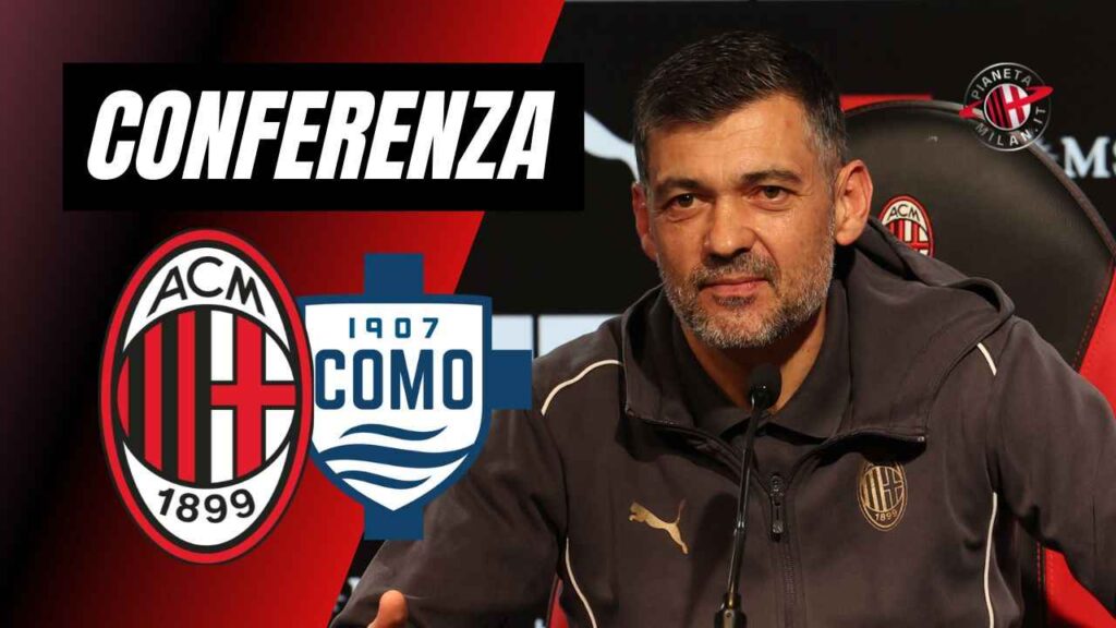Conferenza Stampa Sergio Conceicao AC Milan Milan-Como Serie A 2024-2025