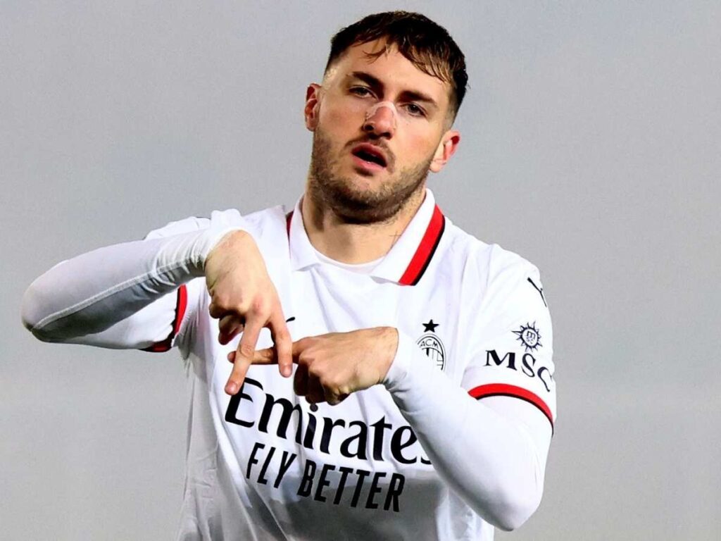 Santiago Giménez AC Milan Lecce-Milan 2-3 Serie A 2024-2025