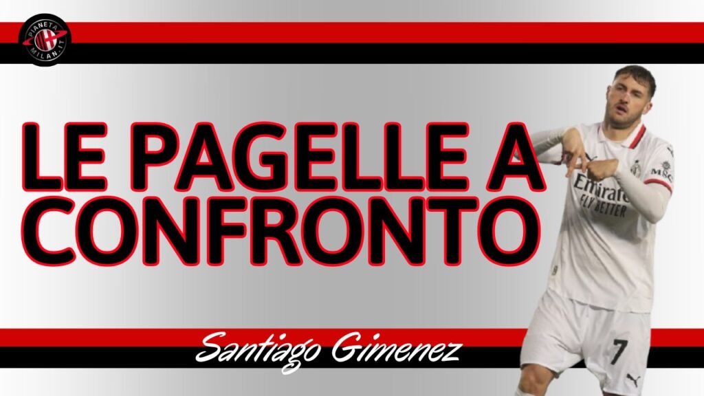 Santiago Gimenez AC Milan Lecce-Milan 2-3 Serie A 2024-2025