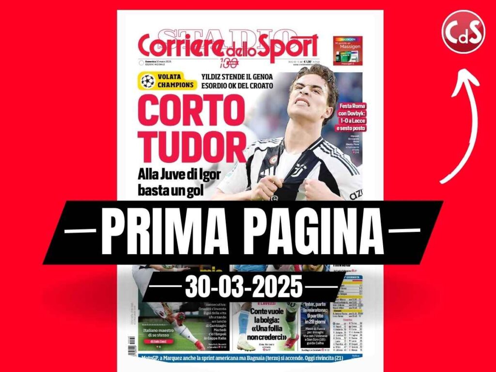 Prima pagina Corriere dello Sport: "Napoli-Milan, Conte vuole la bolgia"