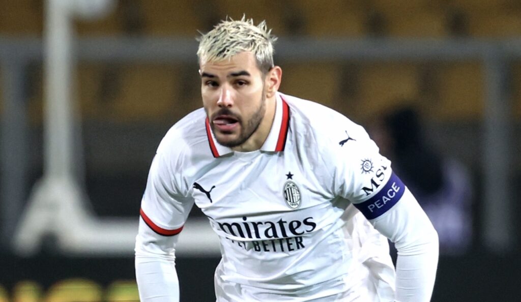 Theo Hernández AC Milan Lecce-Milan 2-3 Serie A 2024-2025