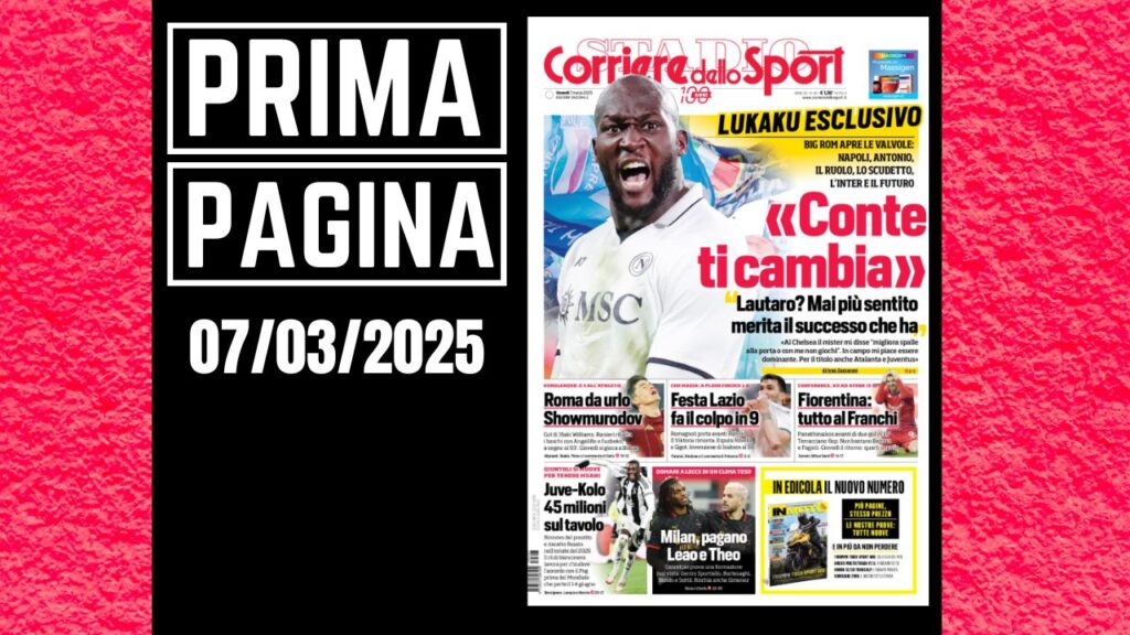 Prima pagina Corriere dello Sport: Milan, pagano Leao e Theo Hernandez