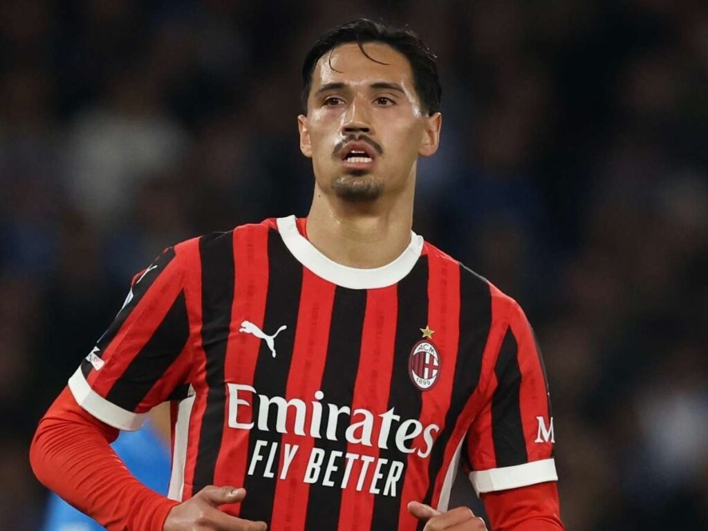 Tijjani Reijnders AC Milan Napoli-Milan 2-1 Serie A 2024-2025