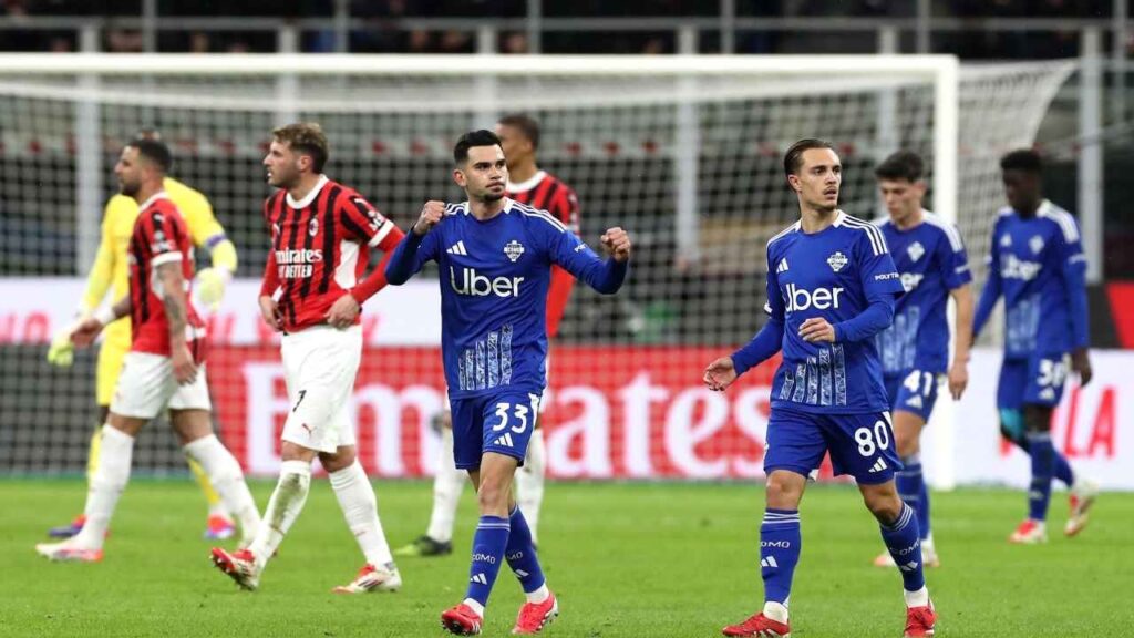 esultanza gol Lucas Da Cunha Como Milan-Como 2-1 Serie A 2024-2025