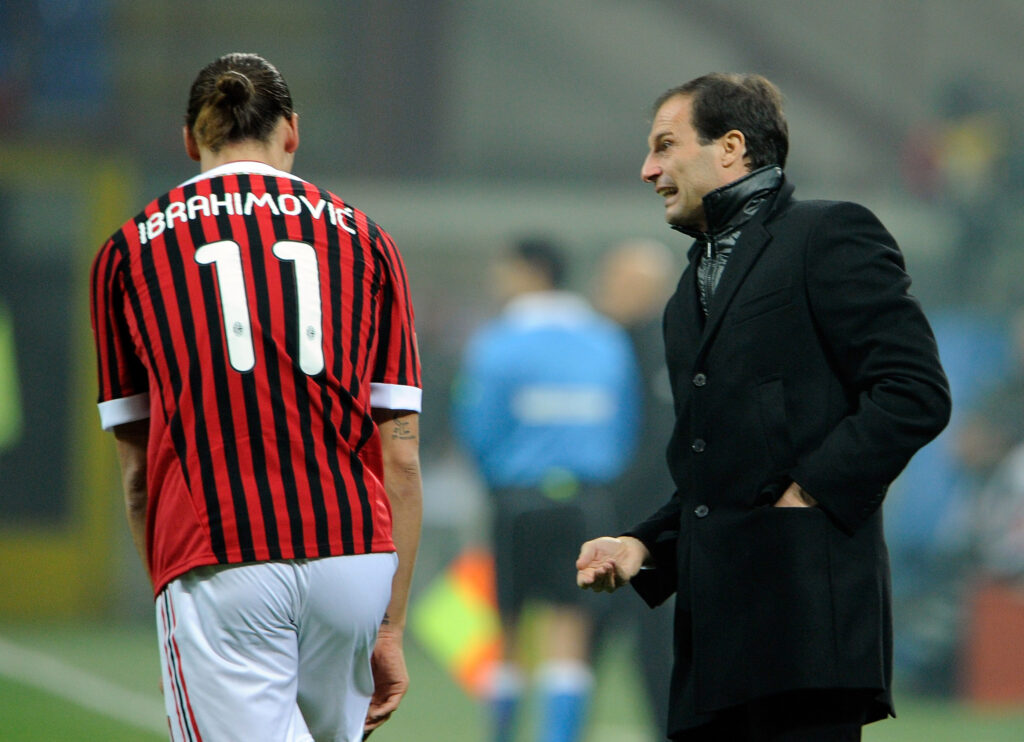 Massimiliano Allegri Zlatan Ibrahimovic Milan